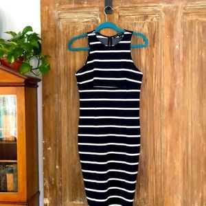 Hyfve fitted mid length cotton dress.